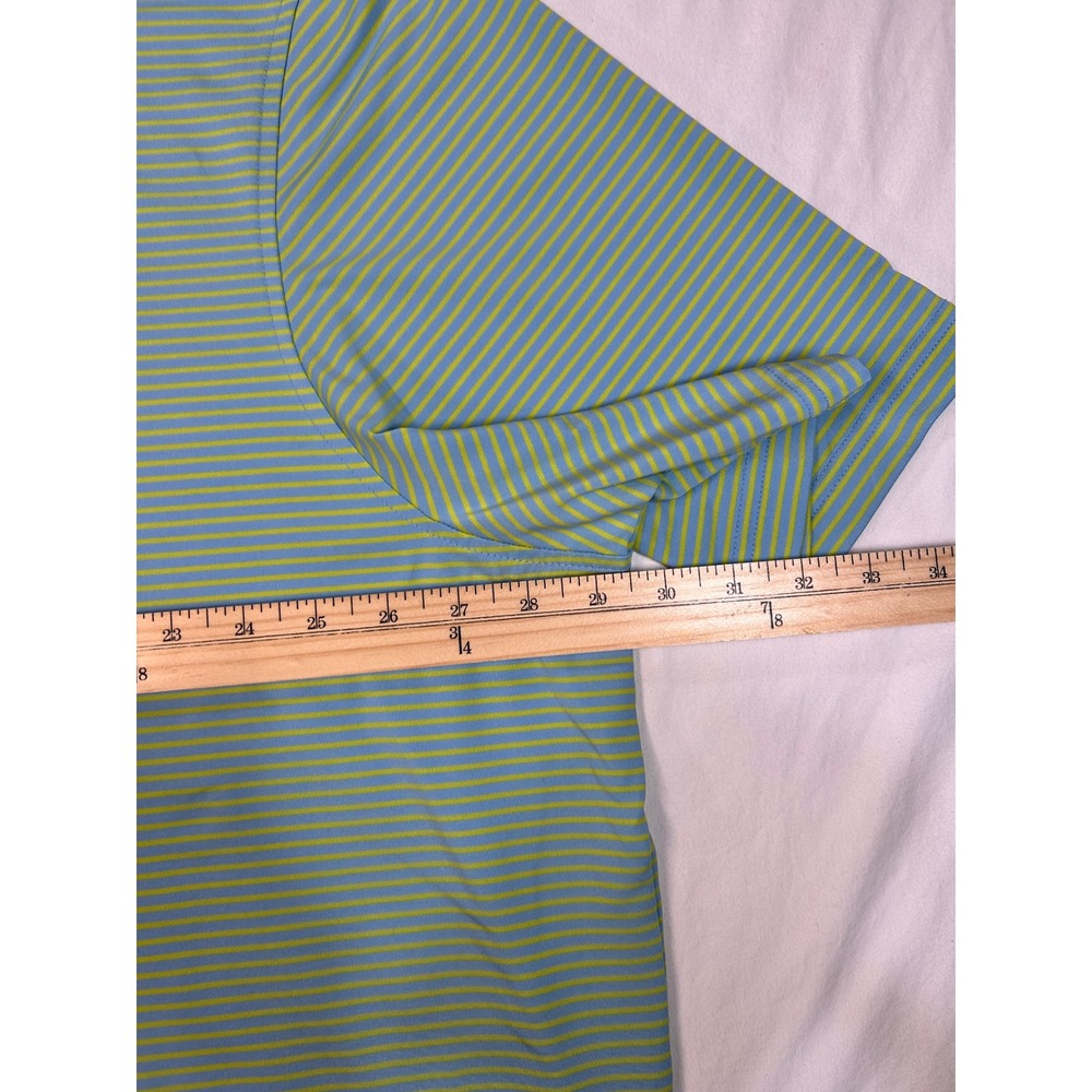 Vineyard Vines On-The-Go Sankaty Polo Shirt Mens 3XB Blue Green Striped Golf XL - Picture 4 of 7